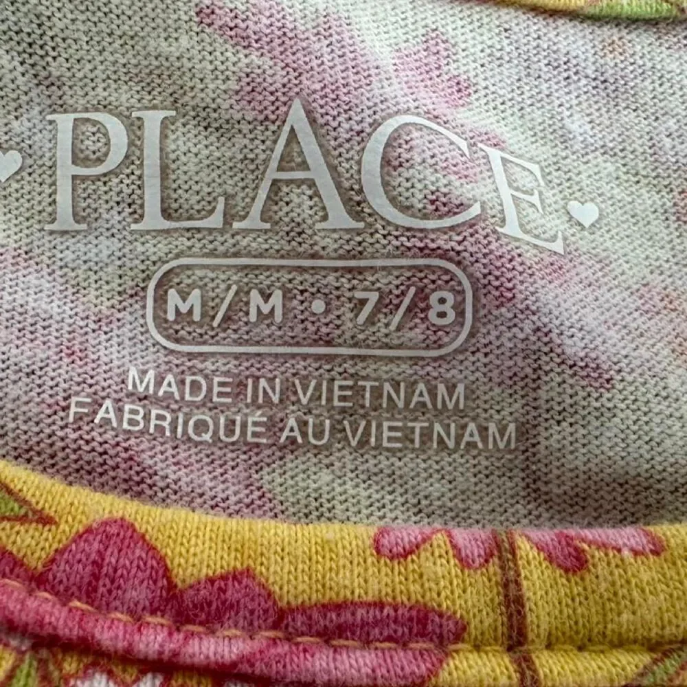 Children's Place Girls Size Medium 7/8 Blouse Lot of 2 Floral Tie front